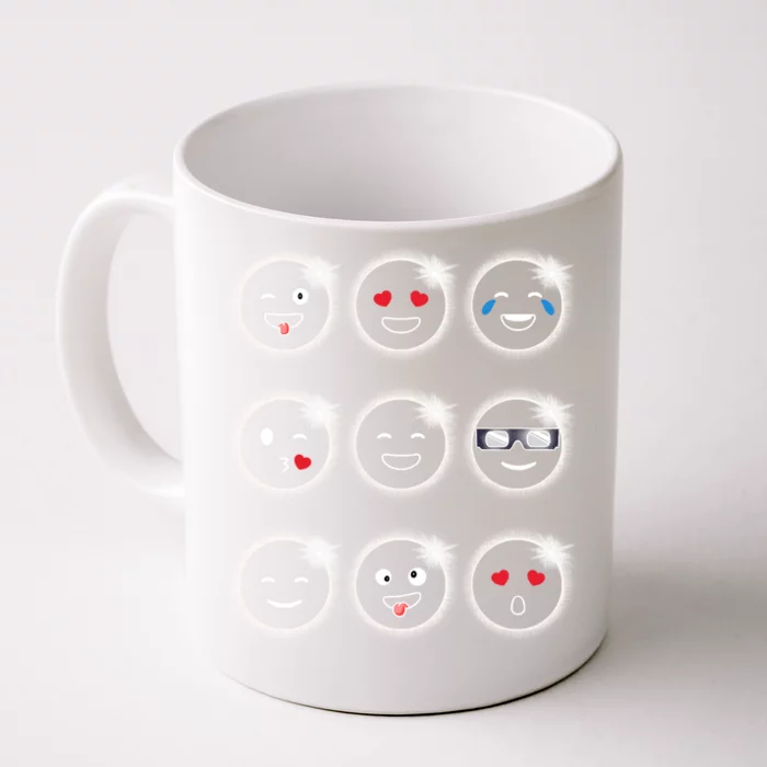 Total Solar Eclipse 04.08.2024 Silly Faces Funny Front & Back Coffee Mug