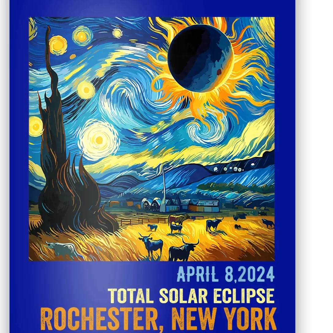 Total Solar Eclipse 04.08.2024 Rochester New York Poster