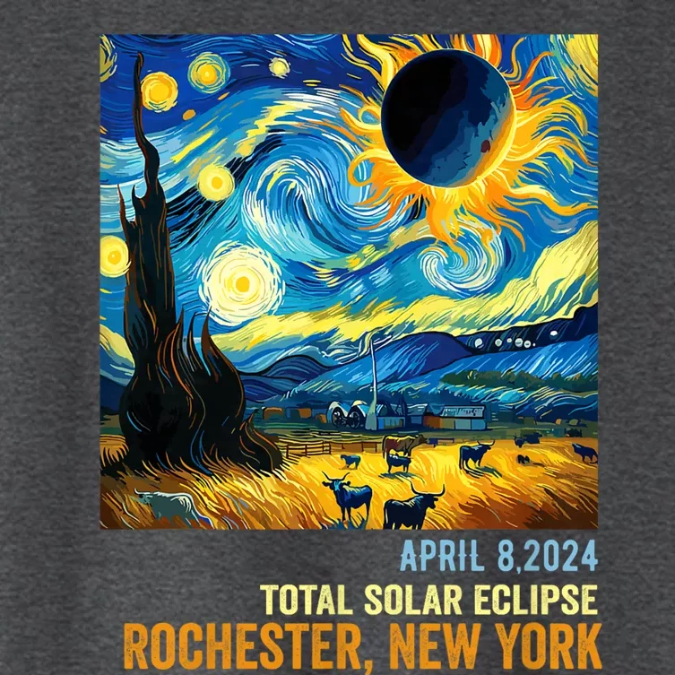 Total Solar Eclipse 04.08.2024 Rochester New York Women's Crop Top Tee