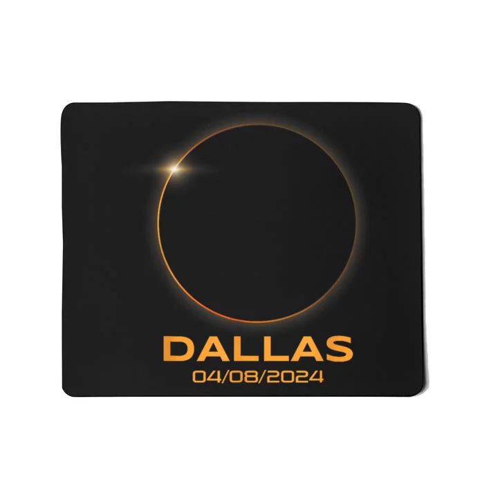 Total Solar Eclipse 2024 Dallas Texas Path Of Totality Mousepad