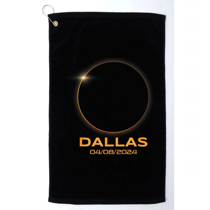 Total Solar Eclipse 2024 Dallas Texas Path Of Totality Platinum Collection Golf Towel