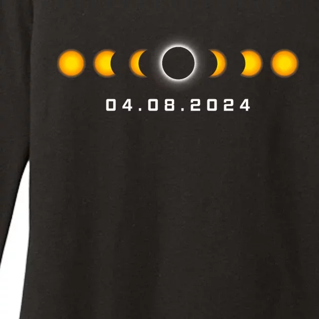 Total Solar Eclipse 04.08.2024 Rochester New York Womens CVC Long Sleeve Shirt