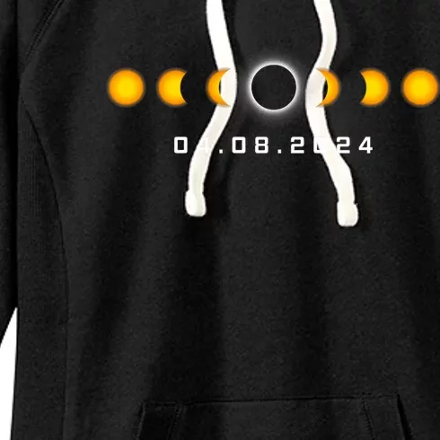 Total Solar Eclipse 04.08.2024 Rochester New York Women's Fleece Hoodie