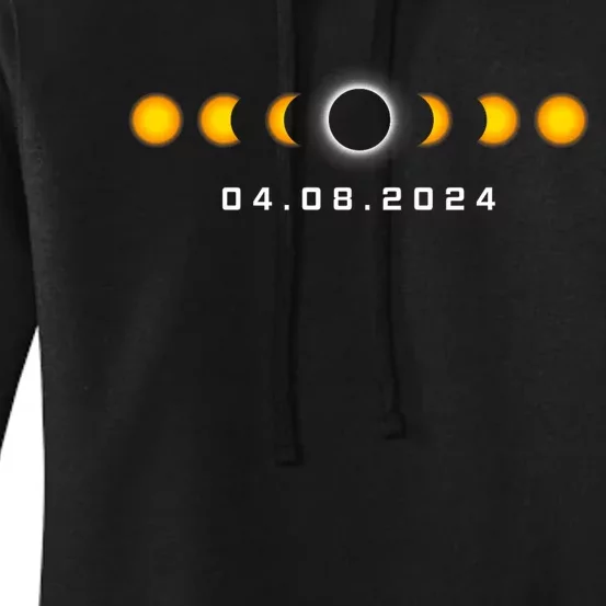 Total Solar Eclipse 04.08.2024 Rochester New York Women's Pullover Hoodie