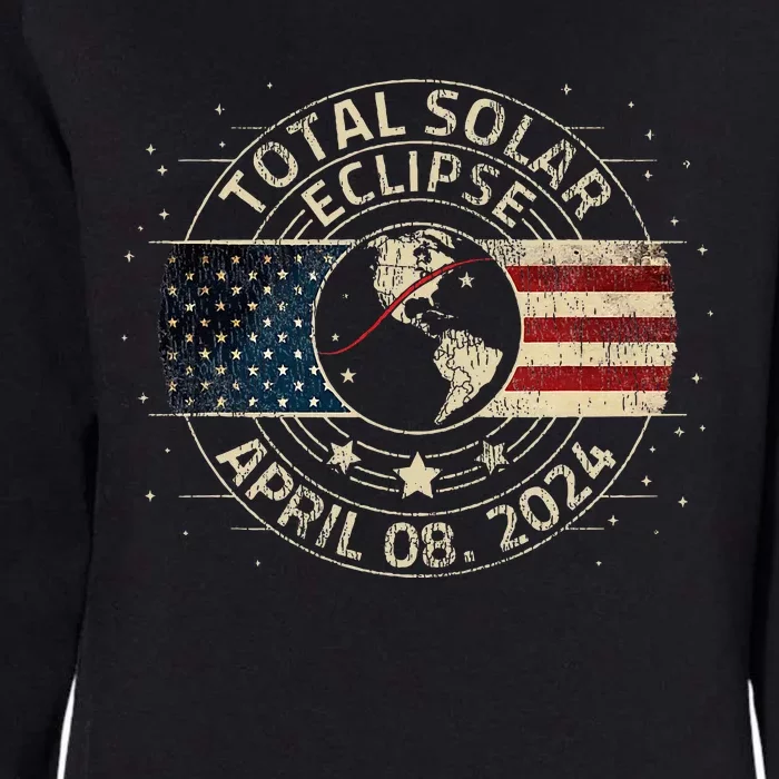 Total Solar Eclipse 2024 Totality Eclipse Path 04. 08. 2024 Womens California Wash Sweatshirt