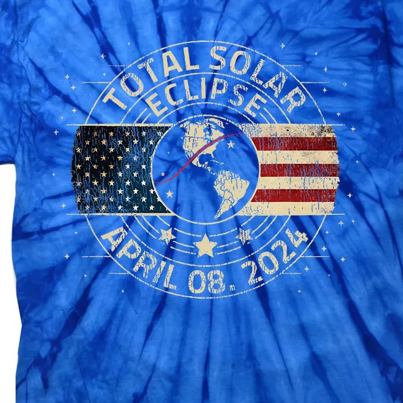 Total Solar Eclipse 2024 Totality Eclipse Path 04. 08. 2024 Tie-Dye T-Shirt