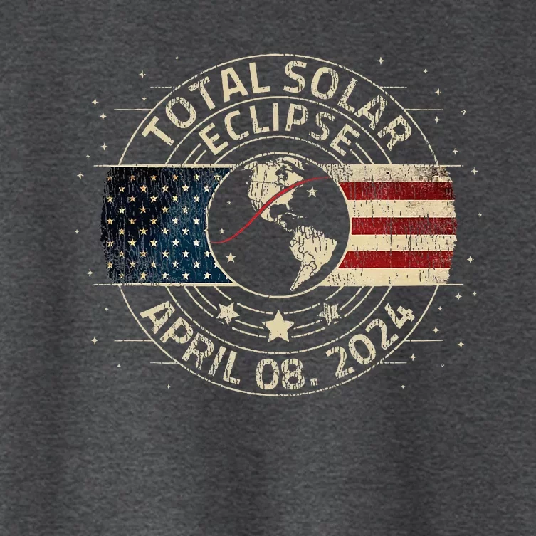 Total Solar Eclipse 2024 Totality Eclipse Path 04. 08. 2024 Women's Crop Top Tee