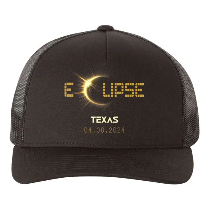 Total Solar Eclipse Texas Totality Usa April 8th 2024 Texas Yupoong Adult 5-Panel Trucker Hat