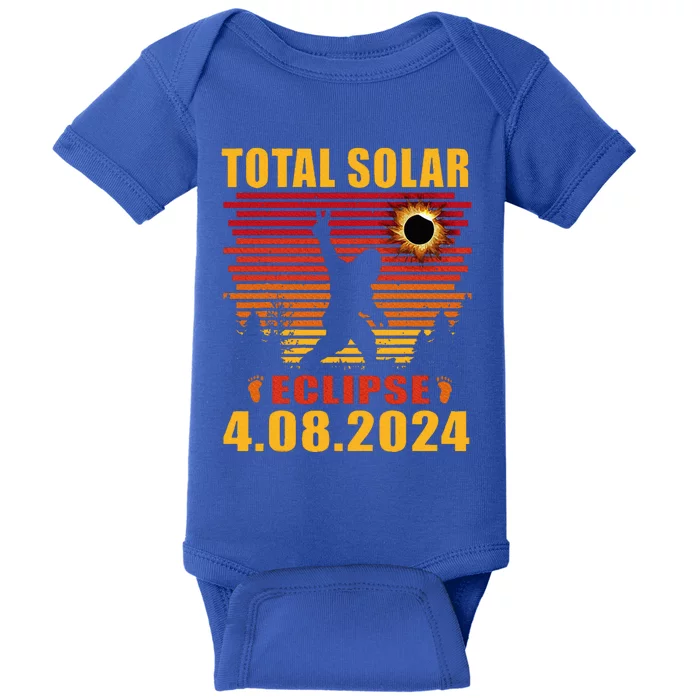 Total Solar Eclipse 04.08.2024 Sasquatch Bigfoot Baby Bodysuit