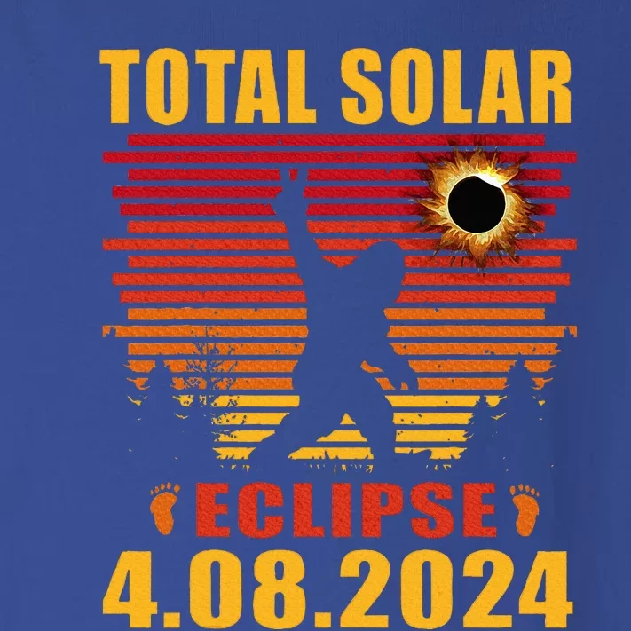 Total Solar Eclipse 04.08.2024 Sasquatch Bigfoot Toddler Long Sleeve Shirt