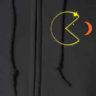 Total Solar Eclipse April 8 2024 Funny Phases Totality Full Zip Hoodie