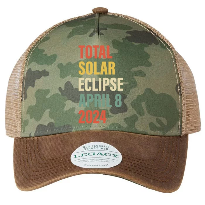 Total Solar Eclipse April 8 Legacy Tie Dye Trucker Hat