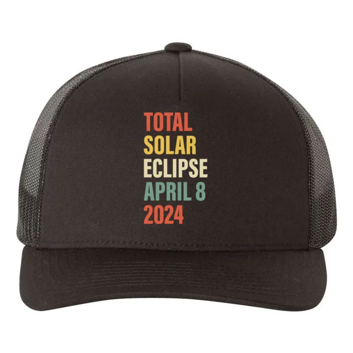 Total Solar Eclipse April 8 Yupoong Adult 5-Panel Trucker Hat