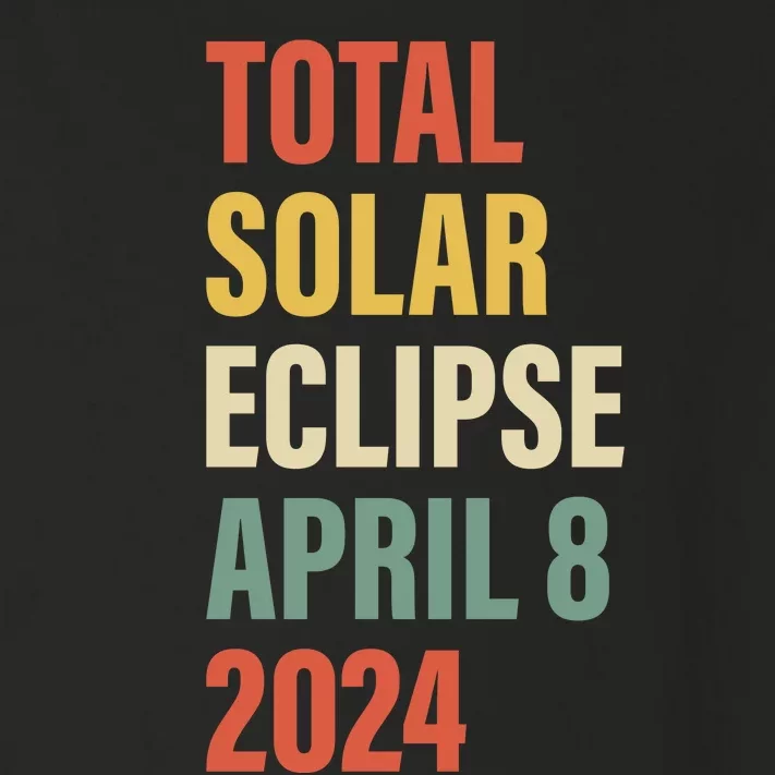 Total Solar Eclipse April 8 Toddler Long Sleeve Shirt