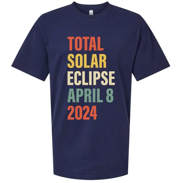 Total Solar Eclipse April 8 Sueded Cloud Jersey T-Shirt