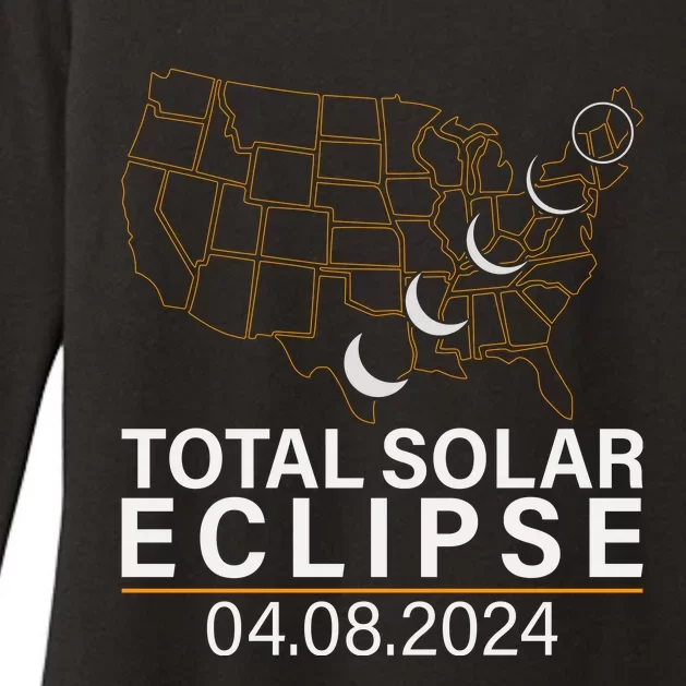 Total Solar Eclipse Womens CVC Long Sleeve Shirt