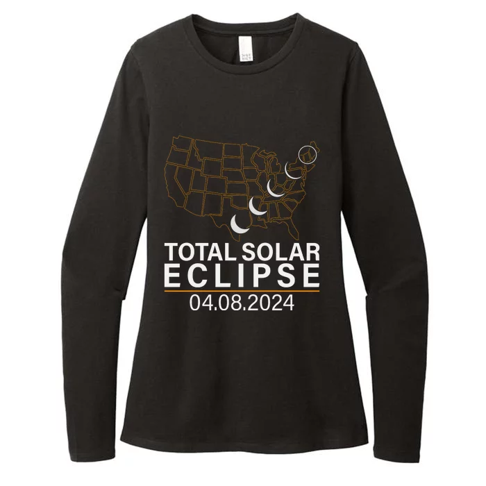 Total Solar Eclipse Womens CVC Long Sleeve Shirt