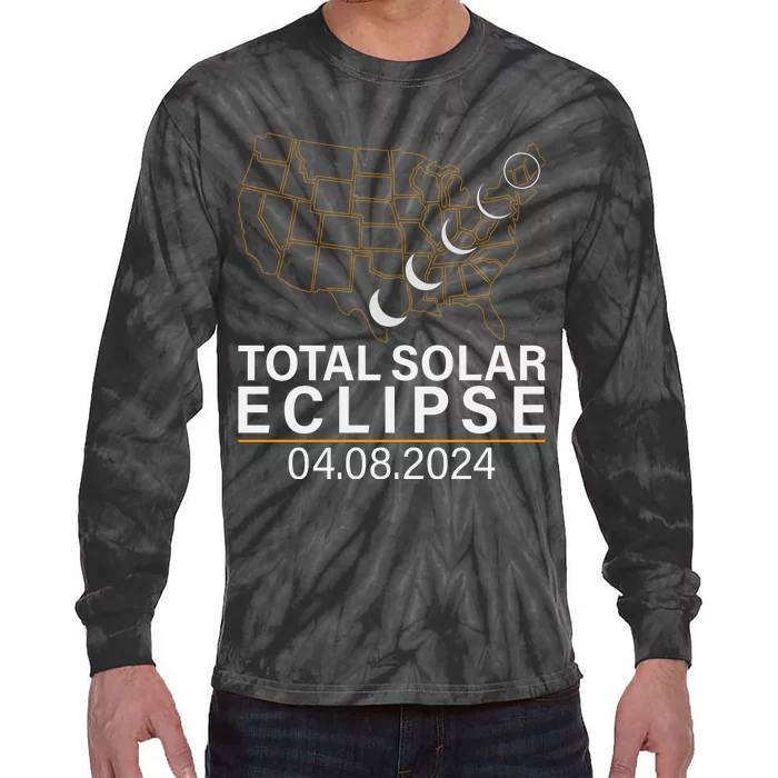 Total Solar Eclipse Tie-Dye Long Sleeve Shirt