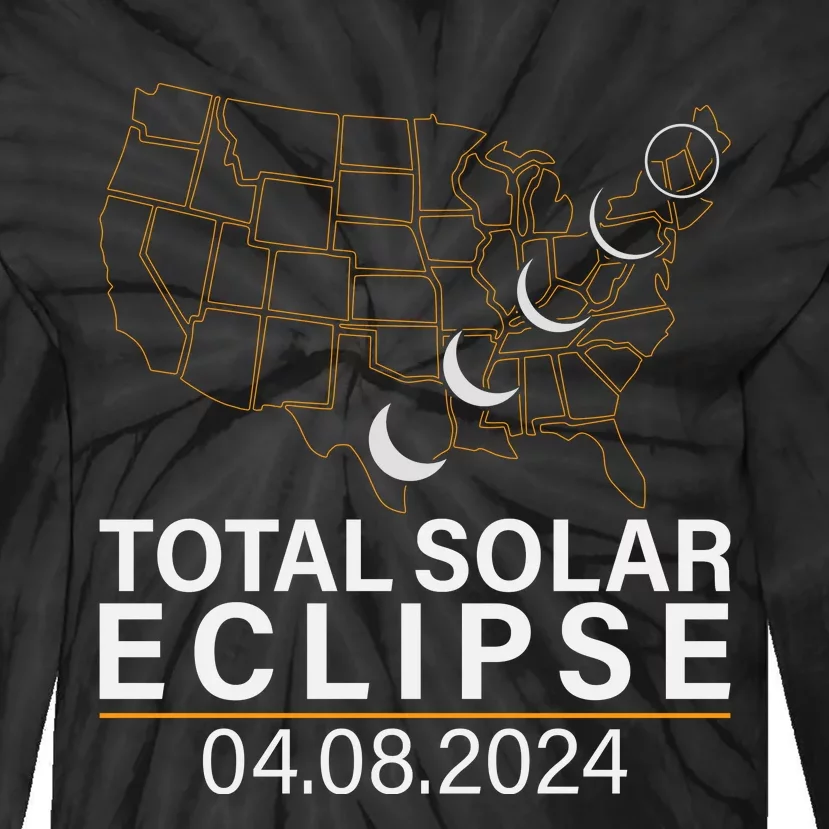 Total Solar Eclipse Tie-Dye Long Sleeve Shirt