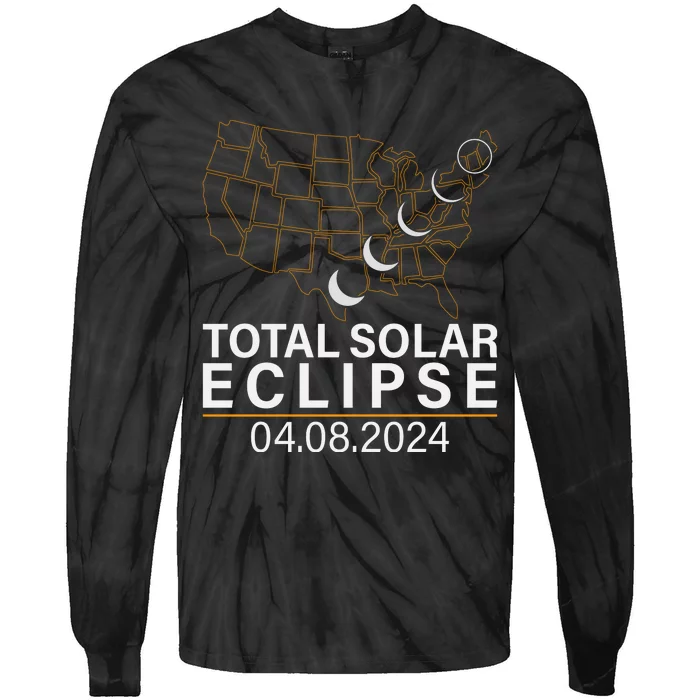 Total Solar Eclipse Tie-Dye Long Sleeve Shirt