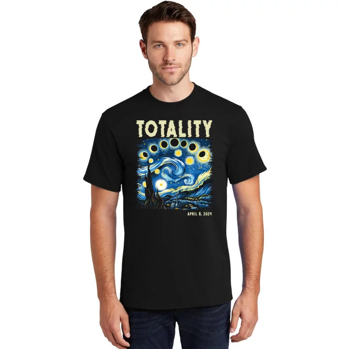 Totality Solar Eclipse 2024 Tall T-Shirt