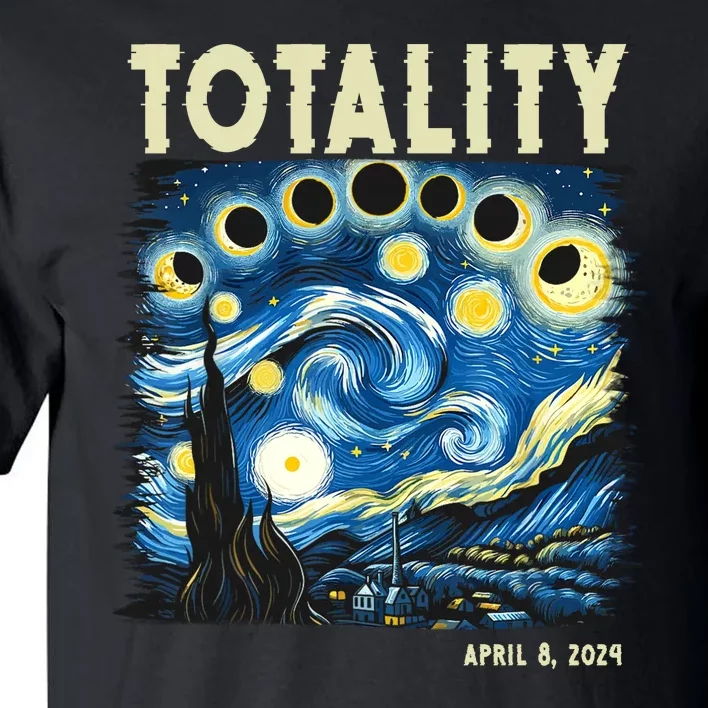 Totality Solar Eclipse 2024 Tall T-Shirt