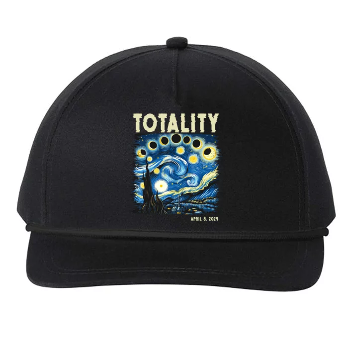 Totality Solar Eclipse 2024 Snapback Five-Panel Rope Hat