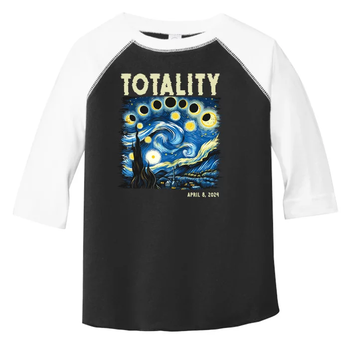 Totality Solar Eclipse 2024 Toddler Fine Jersey T-Shirt