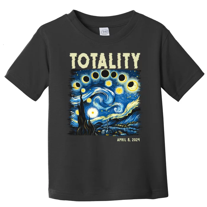 Totality Solar Eclipse 2024 Toddler T-Shirt