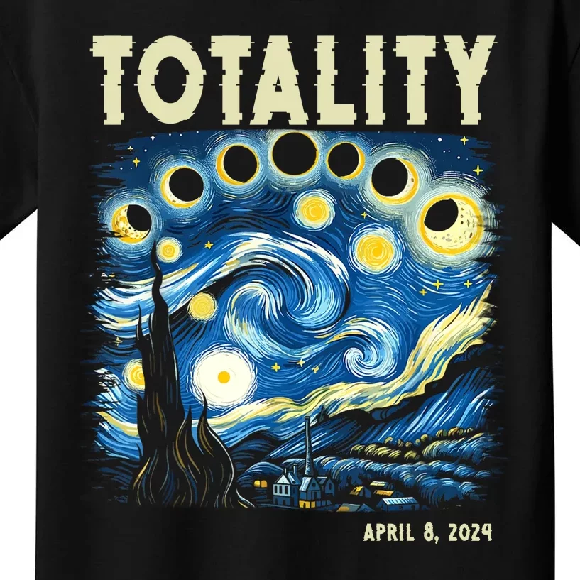 Totality Solar Eclipse 2024 Kids T-Shirt