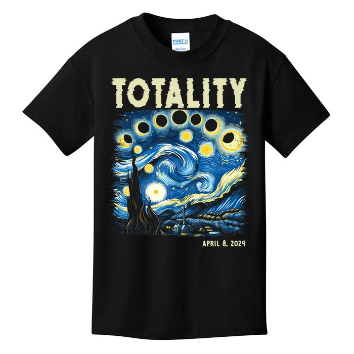 Totality Solar Eclipse 2024 Kids T-Shirt