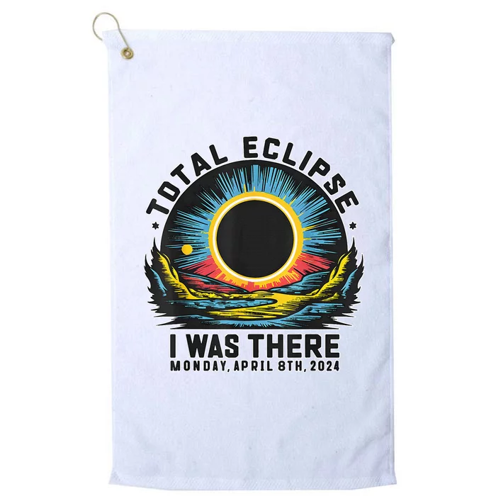 Total Solar Eclipse I Was There Monday Platinum Collection Golf Towel