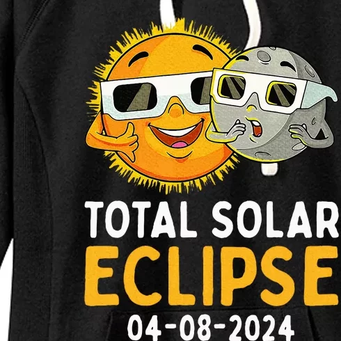 Total Solar Eclipse April 8 2024 Women's Fleece Hoodie