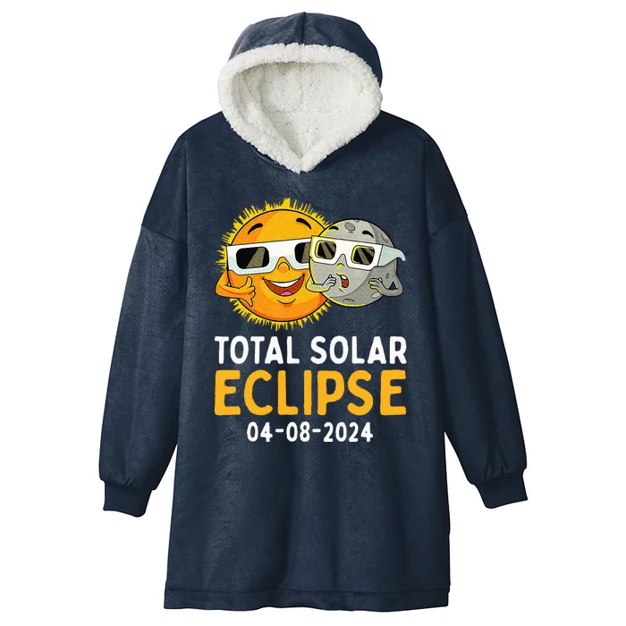 Total Solar Eclipse April 8 2024 Hooded Wearable Blanket