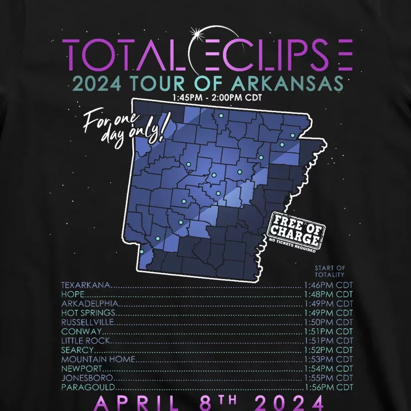 Total Solar Eclipse 2024 Of Arkansas T-Shirt