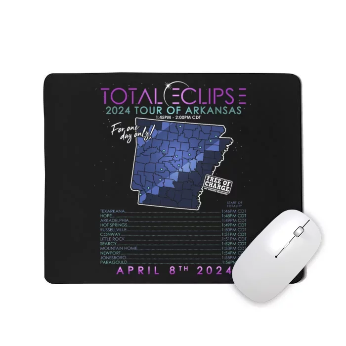 Total Solar Eclipse 2024 Of Arkansas Mousepad