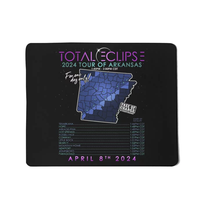 Total Solar Eclipse 2024 Of Arkansas Mousepad