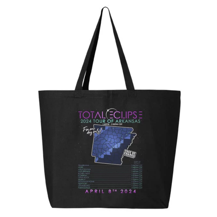 Total Solar Eclipse 2024 Of Arkansas 25L Jumbo Tote