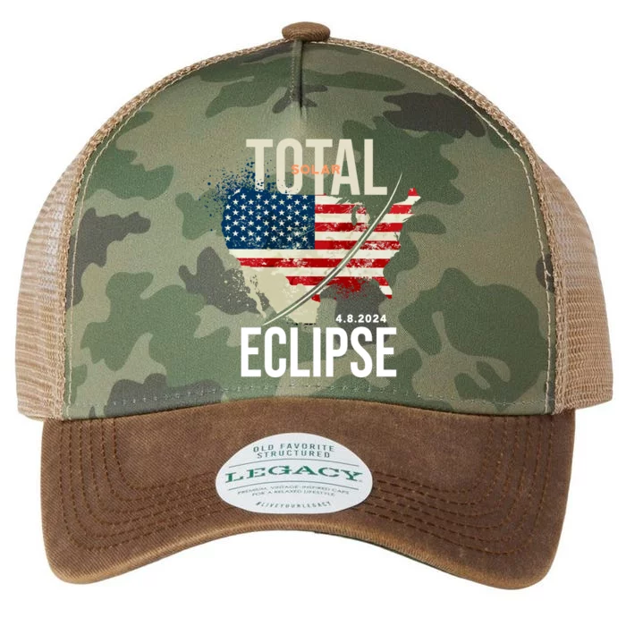 Total Solar Eclipse United States 4.8.2024 Legacy Tie Dye Trucker Hat