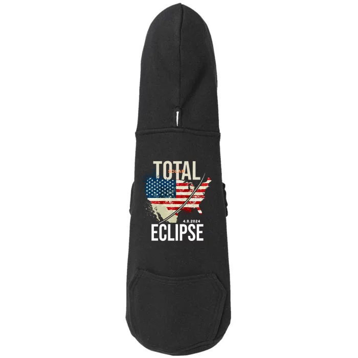 Total Solar Eclipse United States 4.8.2024 Doggie 3-End Fleece Hoodie