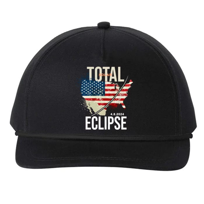 Total Solar Eclipse United States 4.8.2024 Snapback Five-Panel Rope Hat