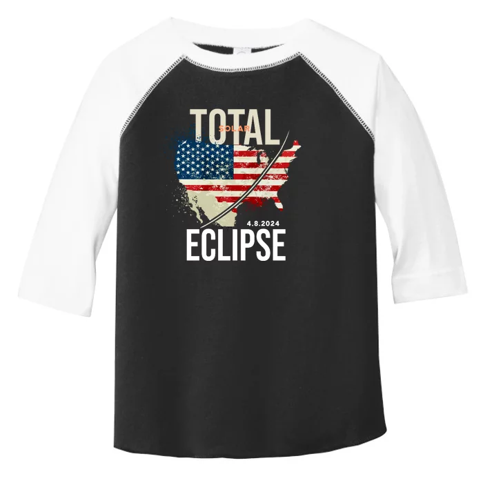 Total Solar Eclipse United States 4.8.2024 Toddler Fine Jersey T-Shirt