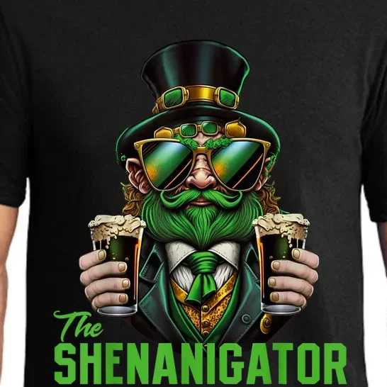 The Shenanigator, Funny Shenanigans Design For St Paddys Day Pajama Set