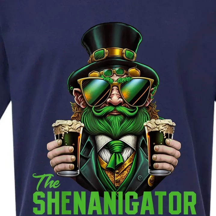 The Shenanigator, Funny Shenanigans Design For St Paddys Day Sueded Cloud Jersey T-Shirt