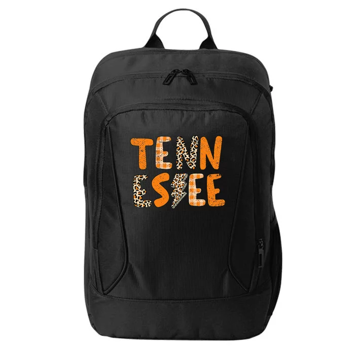 Tennessee State Flag Orange Plaid Leopard Tn City Backpack