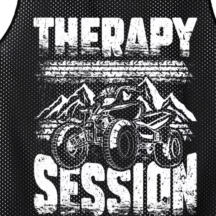 Therapy Session Funny ATV FourWheeler Quad Bike Rider Mesh Reversible Basketball Jersey Tank