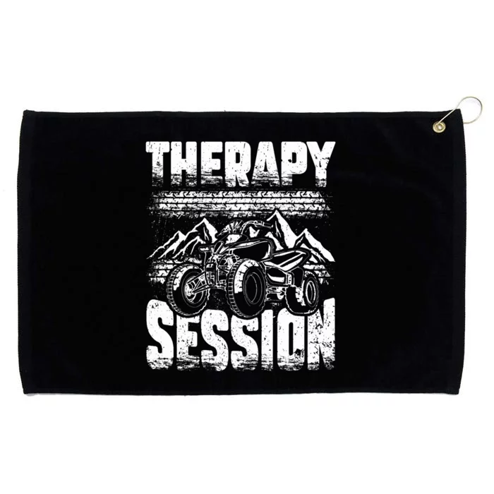 Therapy Session Funny ATV FourWheeler Quad Bike Rider Grommeted Golf Towel