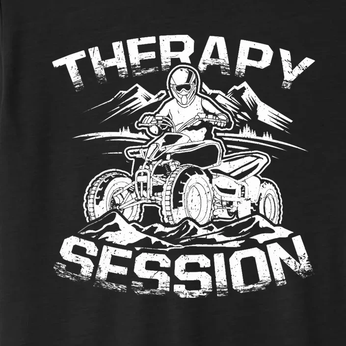 Therapy Session Funny ATV FourWheeler Quad Bike Rider ChromaSoft Performance T-Shirt