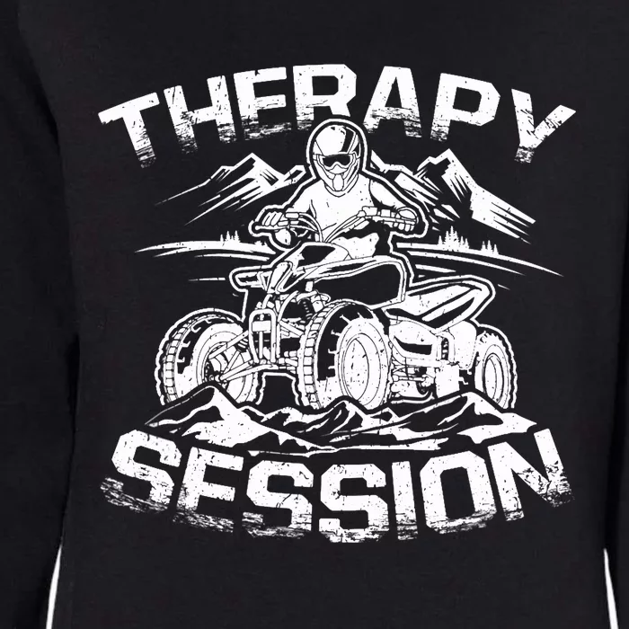 Therapy Session Funny ATV FourWheeler Quad Bike Rider Womens California Wash Sweatshirt