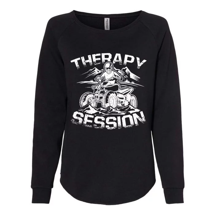 Therapy Session Funny ATV FourWheeler Quad Bike Rider Womens California Wash Sweatshirt